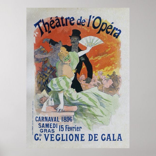 Carnaval, 1896 Vintages Opernplakat Poster (Vorne)