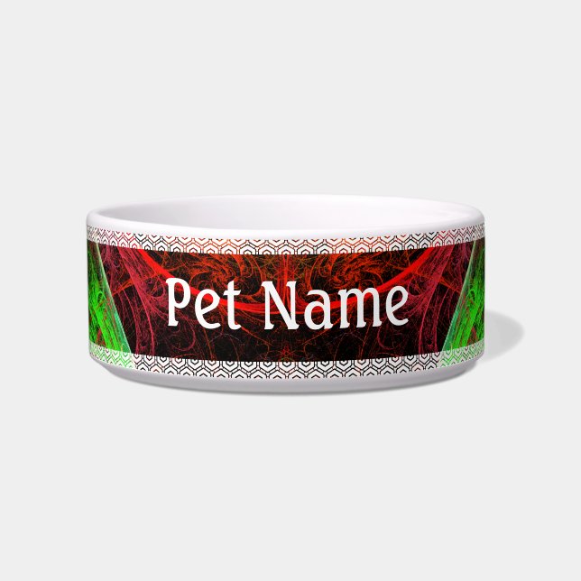 Carnaval Abstrakt Art Cat Bowl Napf (Vorderseite)