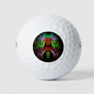 Carnaval Abstrakt Art Golfball