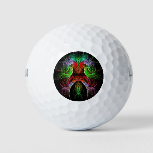 Carnaval Abstrakt Art Golfball (Vorderseite)