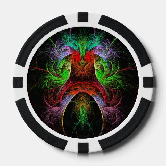 Carnaval Abstrakt Art Pokerchips (Vorderseite)