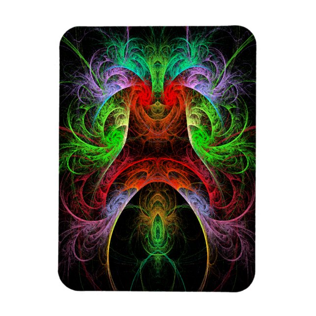 Carnaval Abstrakt Art Premium Magnet (Vertikal)