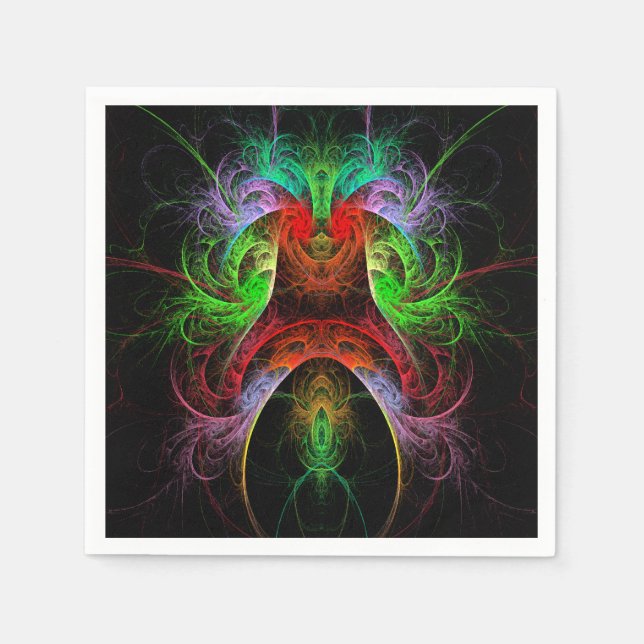 Carnaval Abstrakt Art Serviette (Vorderseite)
