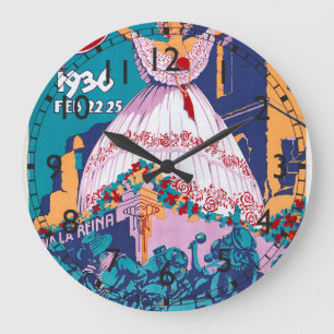 Carnaval de 1936, 22.-25. Februar, Panama Große Wanduhr