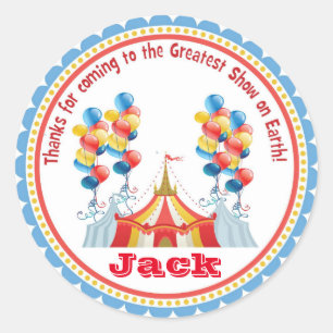 Carnaval de cirque Big Top Stickers Favoris Annive
