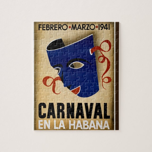 Carnaval Havana Vintag Kuba Reisewerbung (Vertikal)