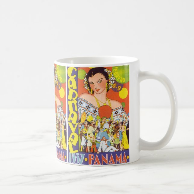 Carnaval in Panama Kaffeetasse (Rechts)