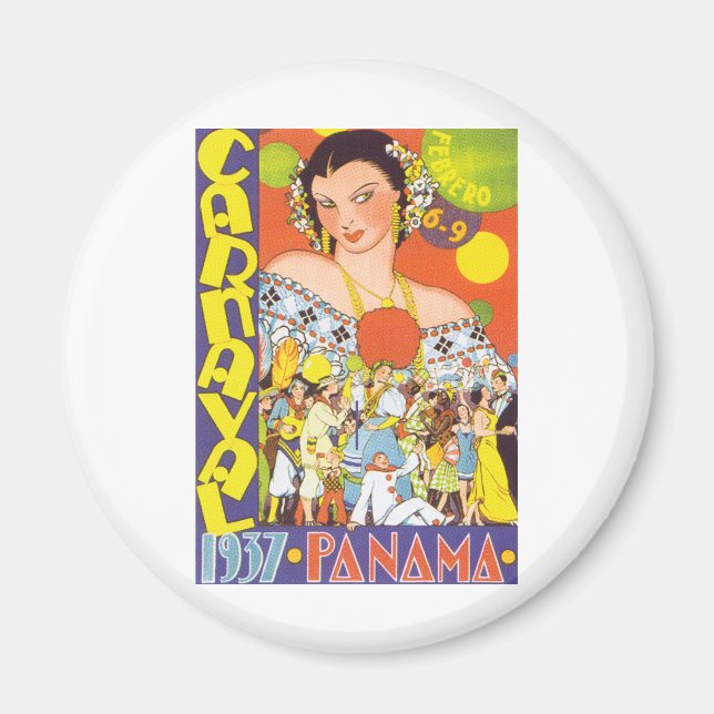 Carnaval in Panama Magnet (Vorne)