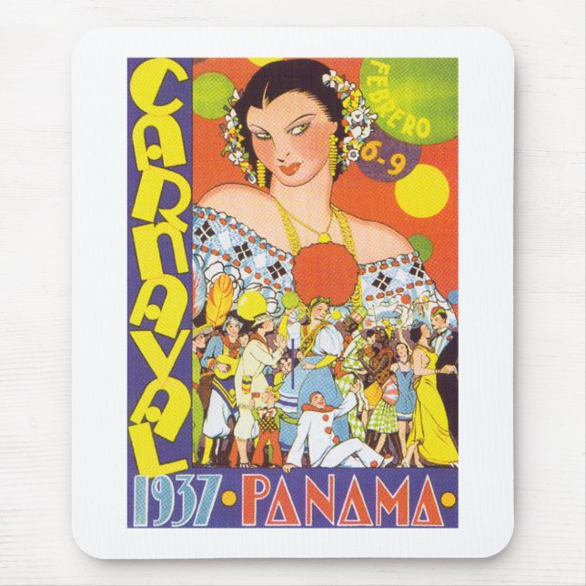 Carnaval in Panama Mousepad (Vorne)