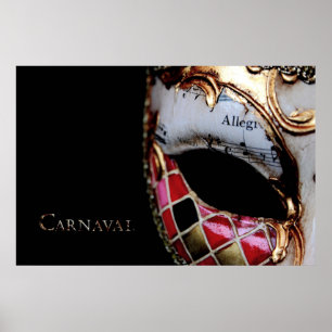 Carnaval - Italien - Maske Poster
