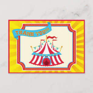 Carnaval ou cartes de Merci de cirque