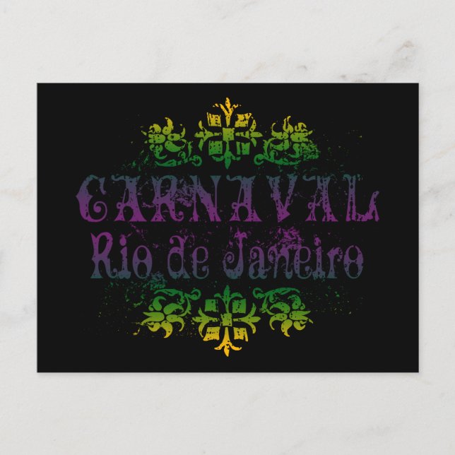 Carnaval Rio de Janeiro Postkarte (Vorderseite)