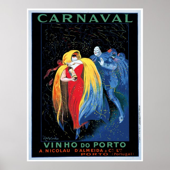 "Carnaval" Vinho do Porto Poster (Vorne)