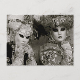 Carnavale di Venezia Masken I Postkarte