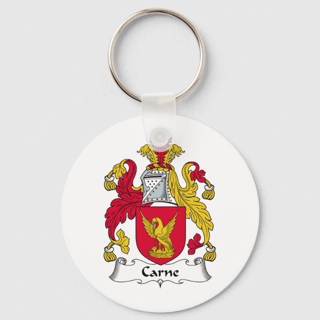 Carne Familienwappen Schlüsselanhänger (Vorderseite)