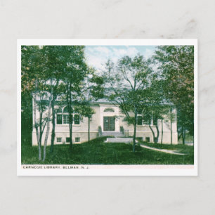 Carnegie-Bibliothek, Belmar, NJ Vintage Postkarte