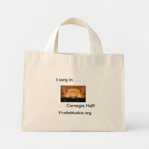 Carnegie Hall Canvas Bag Mini Stoffbeutel