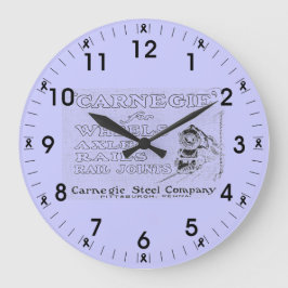 Carnegie Steel for Wheels, Rail and Rail Joint Große Wanduhr