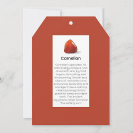 Carnelian Crystal Meaning Juwelier Display Card Ta Karte