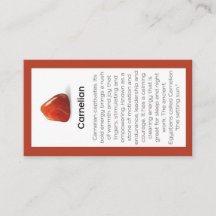Carnelian Crystal Meaning Juwelier Display Card