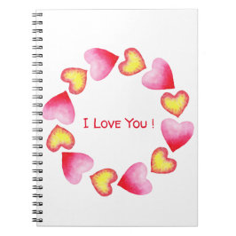 Carnet С te romantique Je t'aime Saint Valentin
