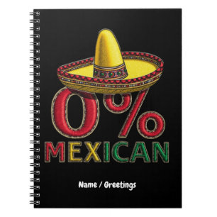 Carnet 0% Mexicain Funny Cinco De Mayo Hilarious