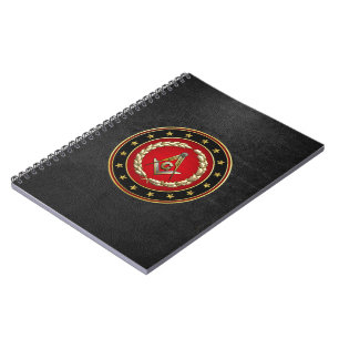 Carnet [100] Carré et boussoles maçonniques [3ème degré]
