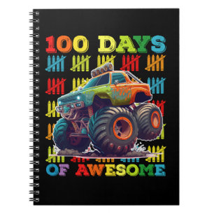 Carnet 100 jours de camion monstre génial 100e jour d'éco