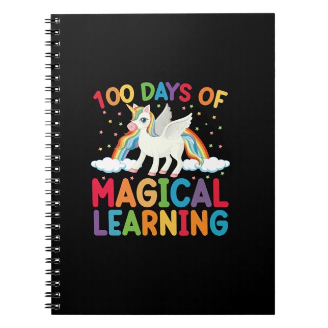 Carnet 100 jours d'école de l'apprentissage magique des f (Devant)