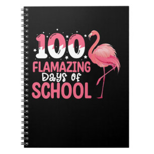 Carnet 100 Jours Flamazing d'école Professeur Flamant