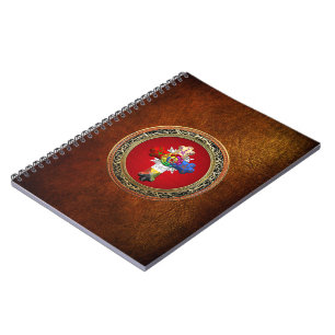 Carnet [100] Rosy Cross (Croix Rose) sur Red & Gold