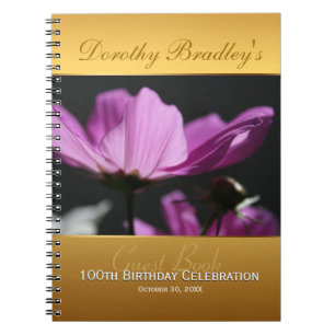 Carnet 100e anniversaire Fête Florale Custom Guest B