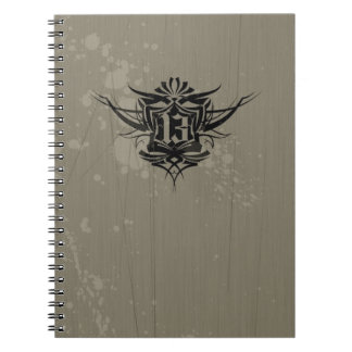 Carnet "13" tatouage gothique
