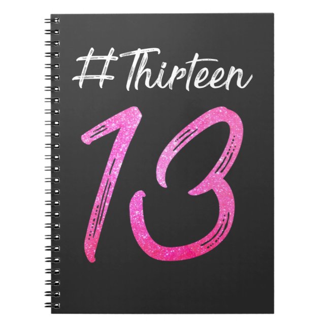 Carnet 13e anniversaire Treize filles Officielle Adolesce (Devant)