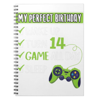 Carnet 14 Ans Joueur Anniversaire 14ème Jeu Parfait Pour