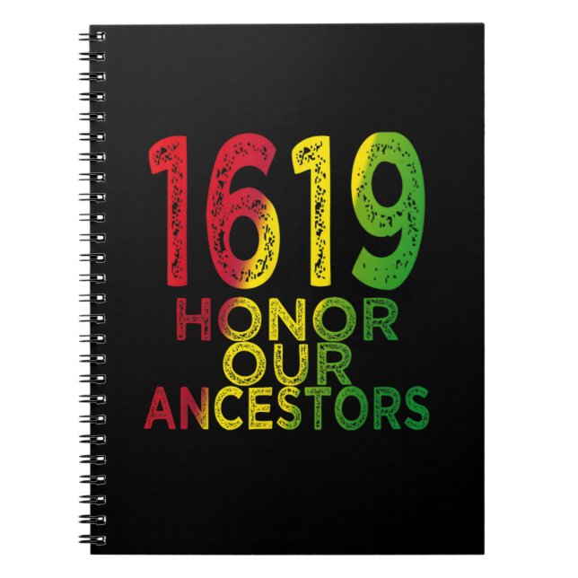 Carnet 1619 Our Ancestors Project Black History (Devant)