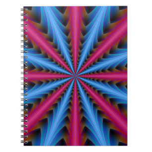Carnet 16 Segments en rose et bleu