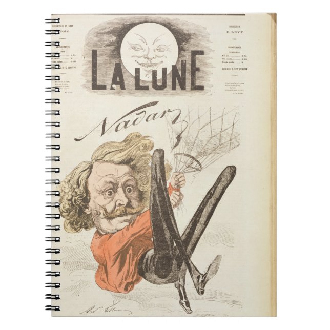 Carnet 1820-1910) pages titre de Nadar (de "La Lune", (Devant)