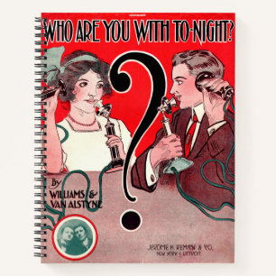 Carnet 1911 Qui êtes-vous avec Tonight partition imprimé