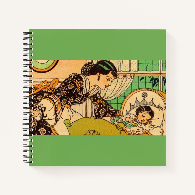 Carnet 1920 belle mère et bébé (Devant)