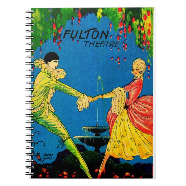 Carnet 1927 Le programme Fulton Theatre couvre l'art (Devant)