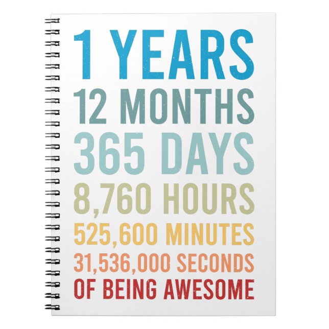 Carnet 1 Année 12 Mois 365 Jours Être Un Anniversaire Mag (Devant)