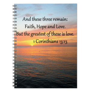 CARNET 1 CORINTHIENS 13:13 PHOTO DU LEVER