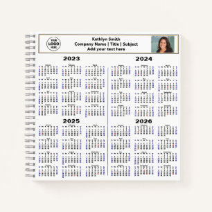 Carnet 2023 2024 2025 2026 Calendrier Photo personnalisée