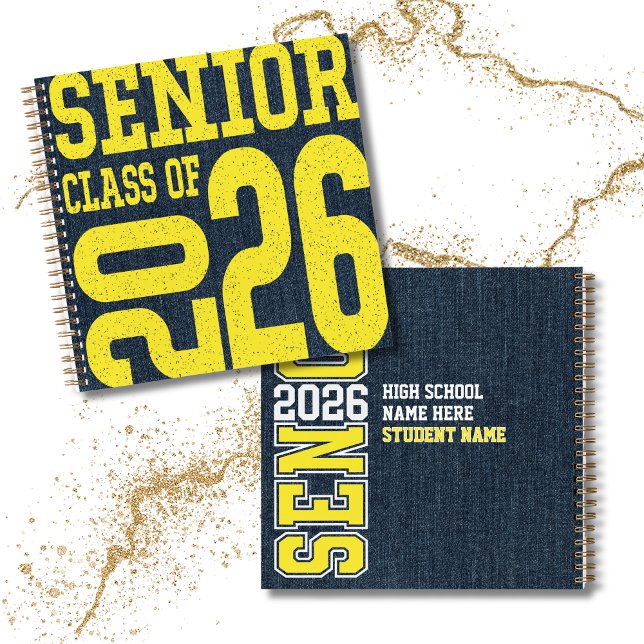 Carnet 2026 Senior Year Modern Graphic Keepsake Autograph (Créateur téléchargé)
