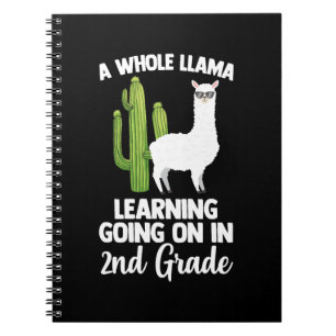 Carnet 2e Grade Teacher Kids Back To School Llam
