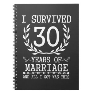 Carnet 30 ans mari femme 30e anniversaire de Mariage