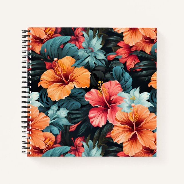 Carnet #32 Motif floral (Devant)