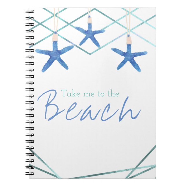 Carnet 3 Starfish & lignes modernes Elégante plage person (Devant)