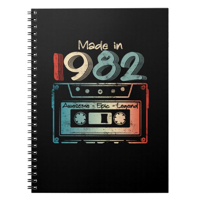 Carnet 40 Cadeaux Anniversaires Année Vieux Fabriqué en 1 (Devant)